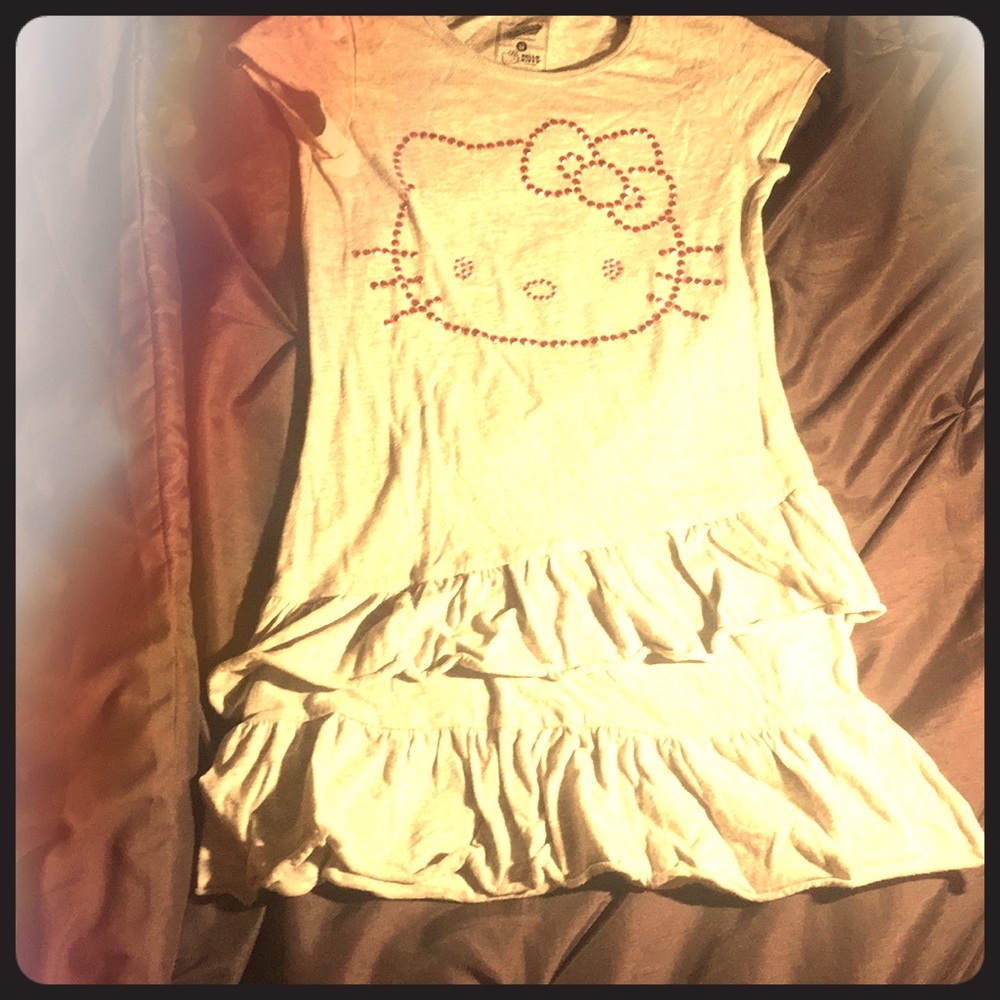 Adorable Hello-Kitty Grey dress
